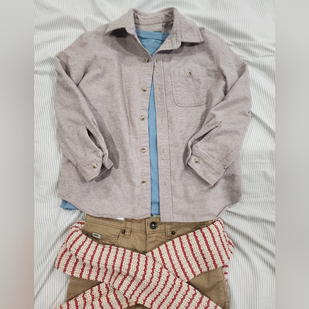 Cabela's Kids Button Down Shirt - Light Gray